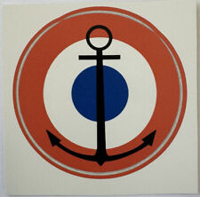French Navy Marine aircraft roundel pre WW2 to current sticker peel off vinyl picture