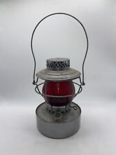 RARE Vintage Handlan St Louis Railroad Lantern & Original RED GLOBE ☆USA picture