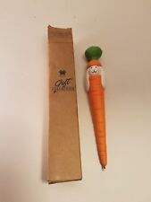  Vintage AVON Rabbit In Carrot Writer Ballpoint Pen New In Box 1999  Rare  picture