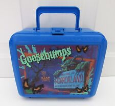 1990's ALADDIN GOOSEBUMPS PLASTIC LUNCHBOX WELCOME TO HORRORLAND 37210 *DAMAGE* picture