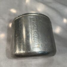 Vintage Pure Aluminum Grease Container With Strainer Made In USA Metal Container picture