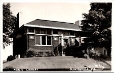 Real Photo Postcard Public Library in Clintonville, Wisconsin picture
