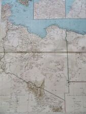 Libya North Africa Benghazi Tripoli Berenice 1936 large Italian map picture