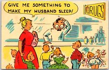 Give Me Something To Make My Husband Sleep - Postcard picture