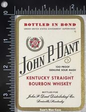 John P. Dant Kentucky Straight Bourbon Whiskey Label - KENTUCKY picture