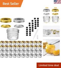 Premium Quality 4 oz Glass Jars with Airtight Lids - Set of 40 for Fresh Goodies picture