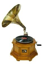 Antique HMV  Nautical Phonograph Gramophone record Functional Working win-up picture