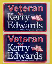 2004 John Kerry Edwards Vintage US Political small Bumper Sticker Decal Campaign picture