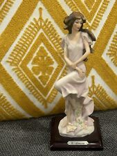 Vintage Giuseppe Armani Florence Italy Lady With Flowers 1987 Figurine picture