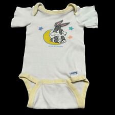 Baby Looney Tunes Onesie One Piece NB  Pack Vintage 1996 Gerber Bugs Bunny picture