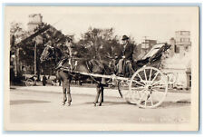 c1940's Horse Carriage Caleche Quebec Canada Vintage RPPC Photo Postcard picture