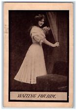 St. Paul Minnesota MN Postcard Pretty Woman Waiting For Him 1910 Antique picture