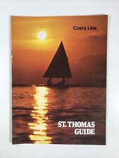 Costa Line St. Thomas Guide Magazine Travel 1970s 1980s Caribbean Islands picture