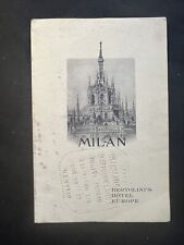 C 1940s Milan Bertolini’s Hotel Europe Italy Brochure Maps Lakes Of Como Museums picture