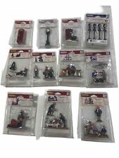 Lot Of 11 Lemax Figurines & Accessories Baggage Handlers One-man Band Big Fish picture