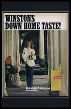 1971 Winston Filters Cigarettes Framed 11x17 ORIGINAL Vintage Advertising Poster picture
