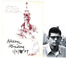 Allen Ginsberg signed bookplate  Beat Generation Poet picture