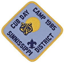 1985 Cub Day Camp Sinnissippi District Blackhawk Area Council Patch Illinois IL picture