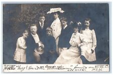 1906 The Roosevelt Family President San Diego CA RPPC Photo Rotograph Postcard picture
