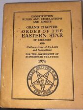 Constitution 1974 Grand Chapter Order of the Eastern Star Arkansas Uniform Code picture