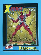 1991 Marvel X-Men X-Force Deadpool Rookie Card #3 Comic Promo Insert Impel picture