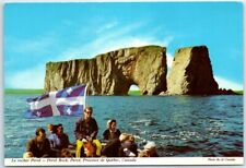 Postcard - Le rocher Perce -- Perce Rock, Perce, Province de Quebec, Canada picture