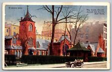 Vintage 20's Little Church Around the Corner, New York Postcard picture