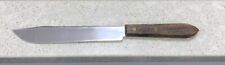 VINTAGE REAL-KEEN STAINLESS STEEL KITCHEN KNIFE 7” BLADE WOOD HANDLE picture