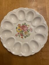 Vintage, E & R China American Artware Ceramic Deviled Egg plate, USA, VGC picture