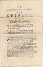 The Epistle from the Yearly-meeting: Held in London, 1763, Isaac Wilson Clerk picture