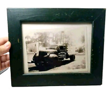 Vintage Black & White Photograph Framed Orlando Masonry & Cement Truck 8x10_CE picture