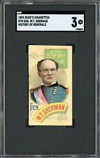 1889 N78 Duke's Cigarettes HISTORY OF GENERALS (SGC 3 VG) Wm. Tecumseh Sherman picture