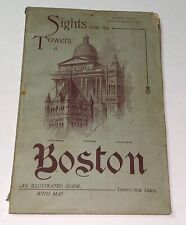 Antique Victorian American Boston Massachusetts Travel Booklet 1891 Baseball picture