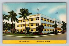Miami Beach FL-Florida, The Dorchester Hotel, Advertising Vintage Postcard picture