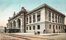 Vintage Postcard Union Station Building Greetings From Albany New York H. C. L. picture
