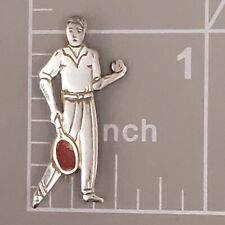 Antique Male Tennis Player Pin Trowsers Hand Crafted C Clasp & Hinge Late 1800's picture