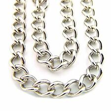 Religious Stainless Steel Heavy Endless Curb Chain for Patron Saint Medal 30 In picture
