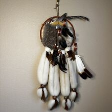 Vintage Native American Mandella Dream Catcher Woven Wall Hanging Large picture