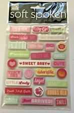ME & MY BIG IDEAS SOFT SPOKEN EMBELLISHMENTS STICKERS IT'S A GIRL picture