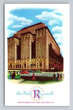 New York City, the Hotel Roosevelt, Advertising, Antique Vintage Postcard picture