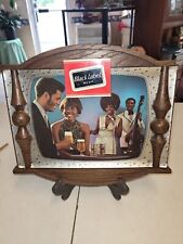 Rare 1970s Carling Black Label Wall Sign Plaque Double Picture picture