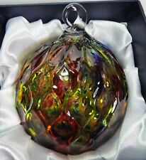 Glass Eye Studio Rainbow Round Ornament in Original Box picture