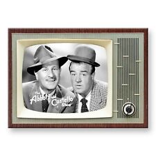 THE ABBOTT and COSTELLO SHOW Retro TV 3.5 inches x 2.5 inches FRIDGE MAGNET picture