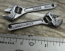 2 Vintage Craftsman Tools 30896 Miniature Mini Adjustable Keychain Wrench Lot picture