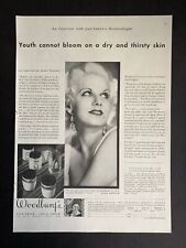 Rare Vintage 1931 Woodbury’s Cream Jean Harlow Print Ad picture