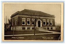 1911 Public Library, Portland Indiana IN Posted Antique Postcard picture