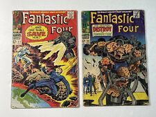 Fantastic Four #62 and #68 1967 Low Grade. (2) Comic Lot picture