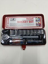 Bernz O Matic Vintage Ratchet Socket Set 3/8 Square Drive 13 piece SM38-A 🇺🇸  picture
