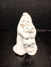 Adorable Vintage Pottery Ghost With Kitty Kristen Cast Dreamsickle Figurine picture