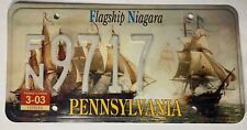 Rare Pennsylvania License Plate - Flagship Niagara, Non-Novelty - FN9717 picture